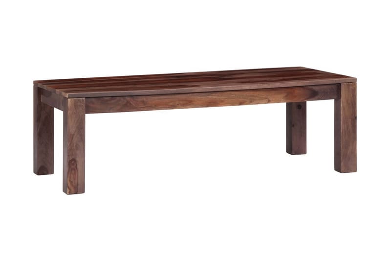 Soffbord 110x50x35 cm massivt sheshamträ grå - Grå - Soffbord - Bord