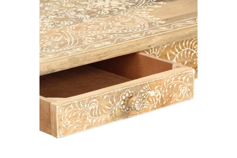 Soffbord 110x50x45 cm mandmålat massivt mangoträ - Brun - Möbler - Vardagsrum - Soffbord & vardagsrumsbord - Soffbord