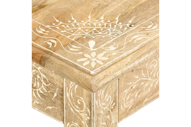 Soffbord 110x50x45 cm mandmålat massivt mangoträ - Brun - Möbler - Vardagsrum - Soffbord & vardagsrumsbord - Soffbord