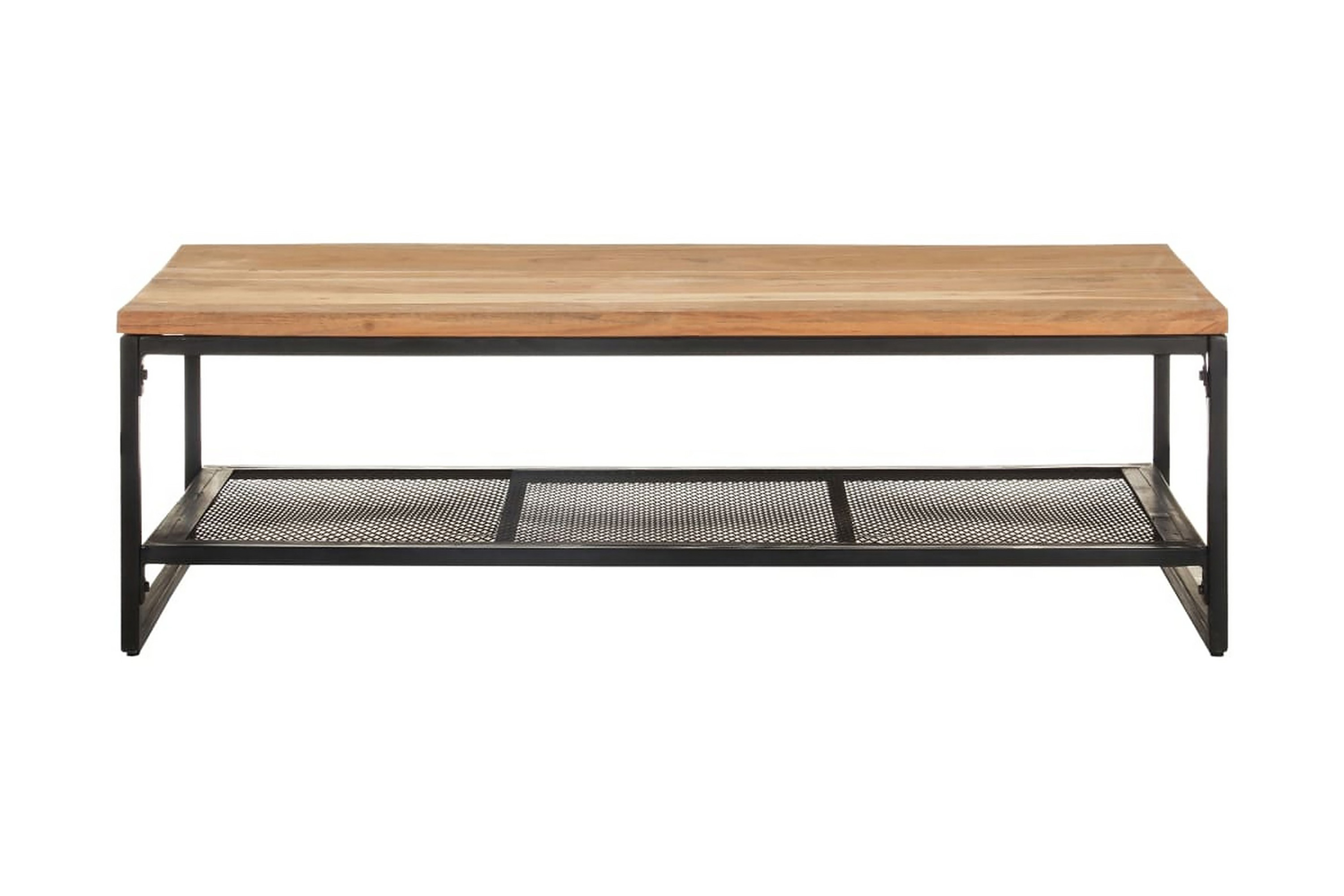 Soffbord 110x60x35 cm massivt akaciaträ – Brun