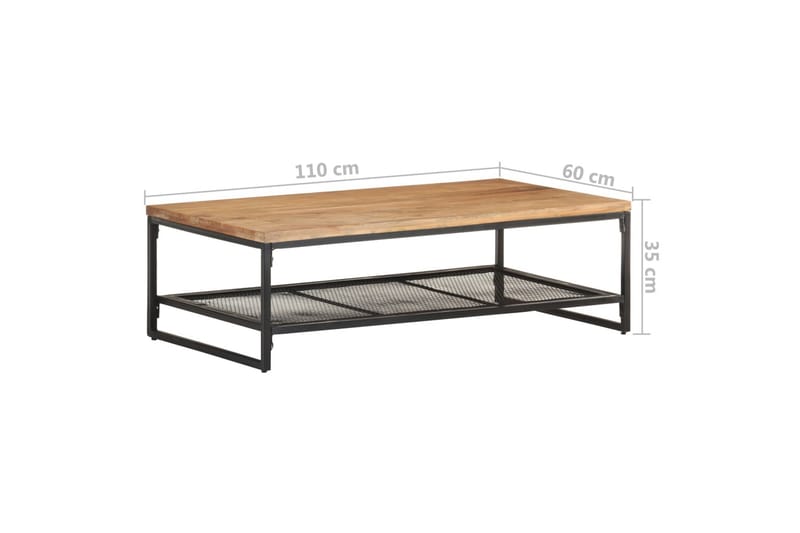 Soffbord 110x60x35 cm massivt akaciaträ - Brun - Möbler - Vardagsrum - Soffbord & vardagsrumsbord - Soffbord