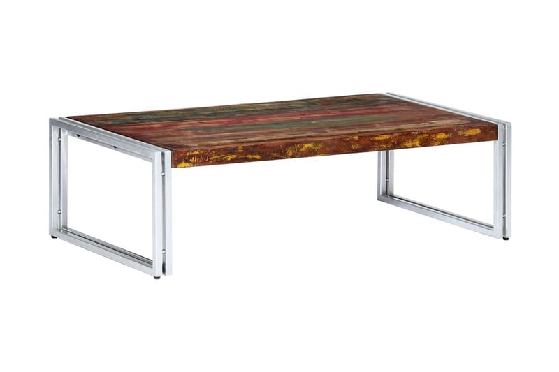 Soffbord 120x60x35 cm massivt återvunnet trä - Flerfärgad - Soffbord - Bord