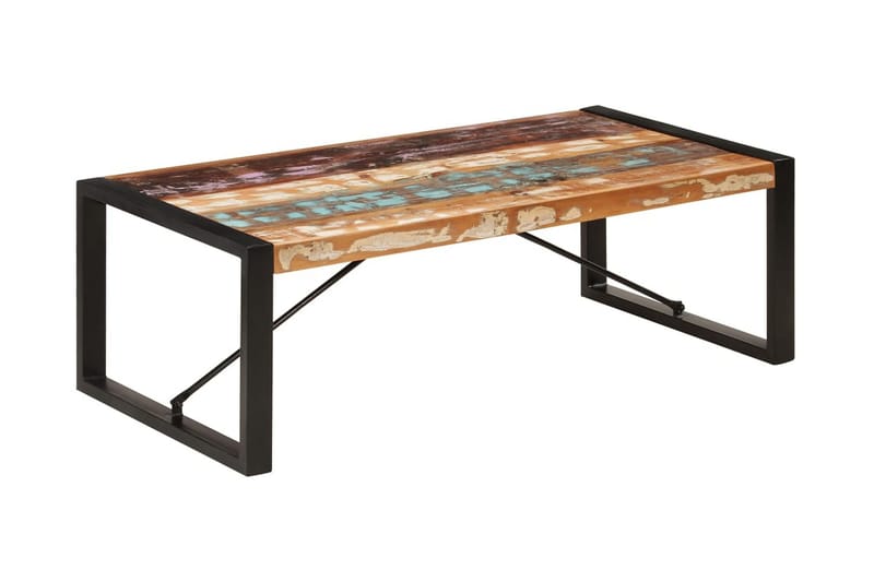 Soffbord 120x60x40 cm massivt återvunnet trä - Flerfärgad - Soffbord - Bord