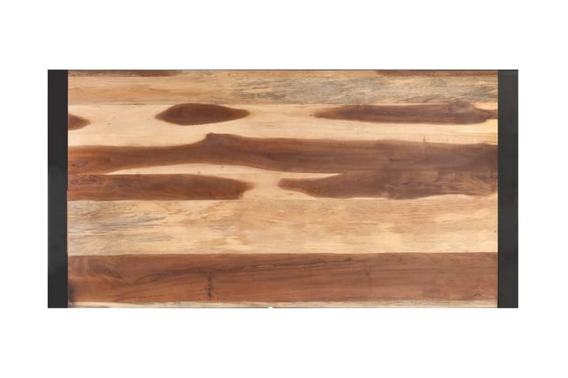 Soffbord 120x60x40 cm massivt trä med sheshamfinish - Brun - Soffbord - Bord