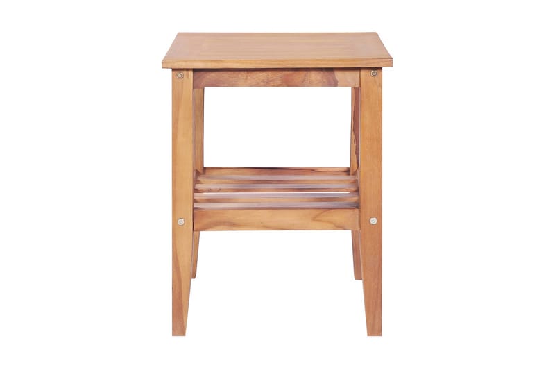 Soffbord 40x40x50 cm fyrkantigt massiv teak - Brun - Soffbord - Bord