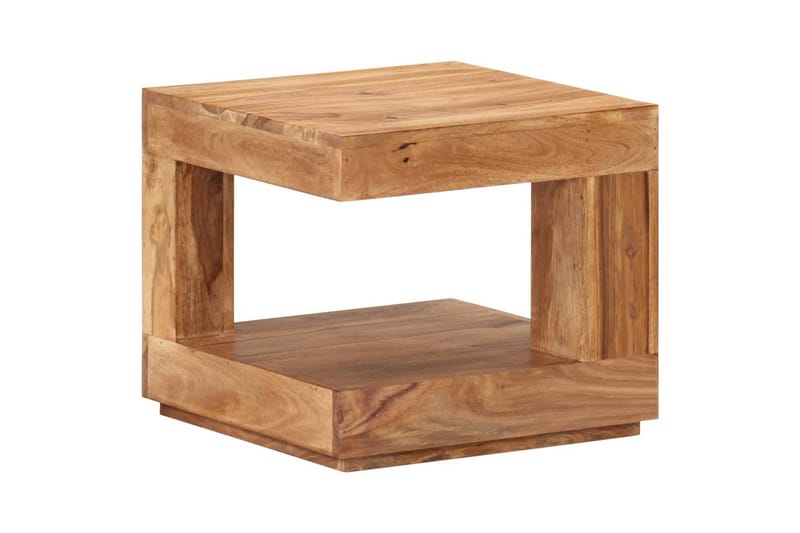 Soffbord 45x45x40 cm massivt sheshamträ - Brun - Möbler - Vardagsrum - Soffbord & vardagsrumsbord - Soffbord