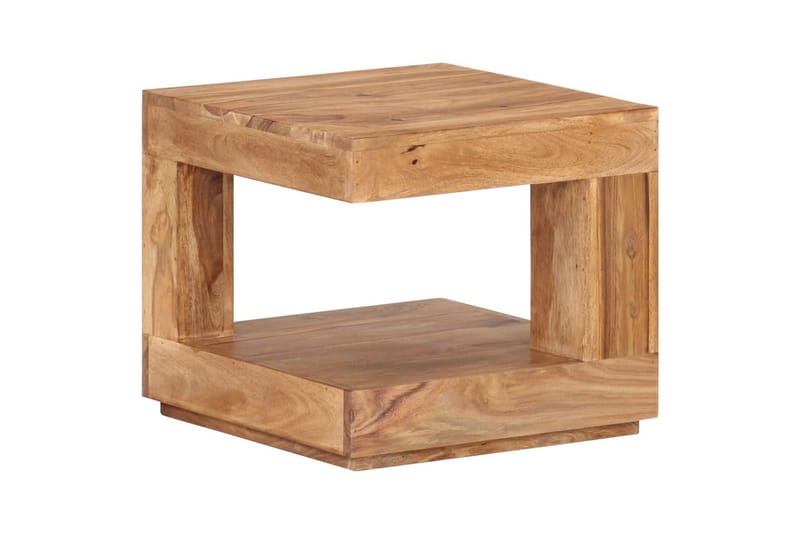 Soffbord 45x45x40 cm massivt sheshamträ - Brun - Möbler - Vardagsrum - Soffbord & vardagsrumsbord - Soffbord