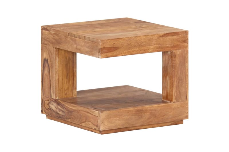 Soffbord 45x45x40 cm massivt sheshamträ - Brun - Möbler - Vardagsrum - Soffbord & vardagsrumsbord - Soffbord