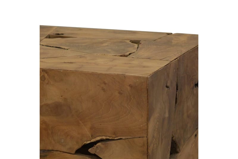 Soffbord 50x50x35 cm äkta teak brun - Brun - Soffbord - Bord