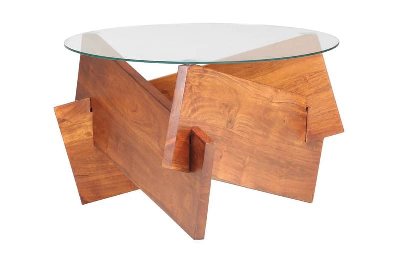Soffbord 60 cm massivt akaciaträ - Möbler - Vardagsrum - Soffbord & vardagsrumsbord - Soffbord