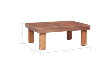 Soffbord 60x45x23 cm massivt återvunnet trä - Brun - Möbler - Vardagsrum - Soffbord & vardagsrumsbord - Soffbord