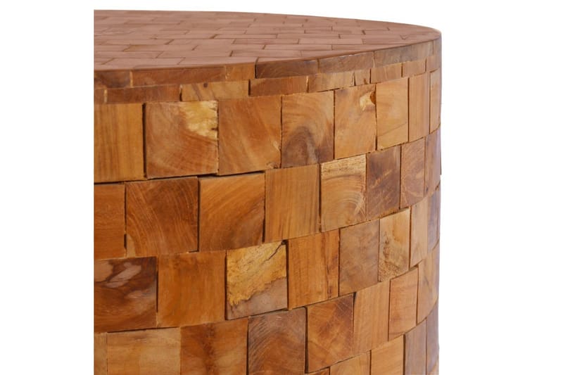 Soffbord 60x60x35 cm massivt teakträ - Brun - Möbler - Vardagsrum - Soffbord & vardagsrumsbord - Soffbord