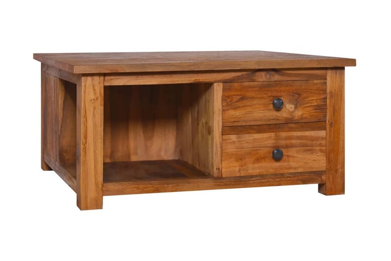 Soffbord 68x68x33 cm massiv teak - Brun - Möbler - Vardagsrum - Soffbord & vardagsrumsbord - Soffbord