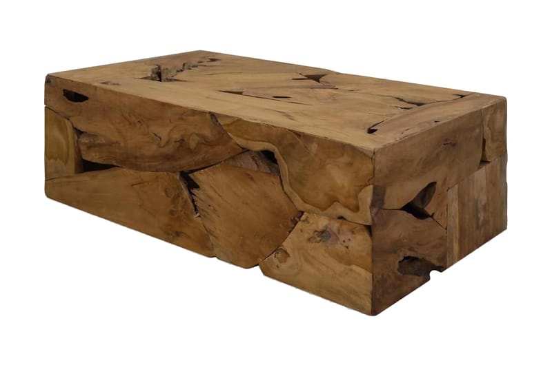 Soffbord 90x50x30 cm äkta teak Valnötsbrun - Valnötsbrun - Möbler - Vardagsrum - Soffbord & vardagsrumsbord - Soffbord