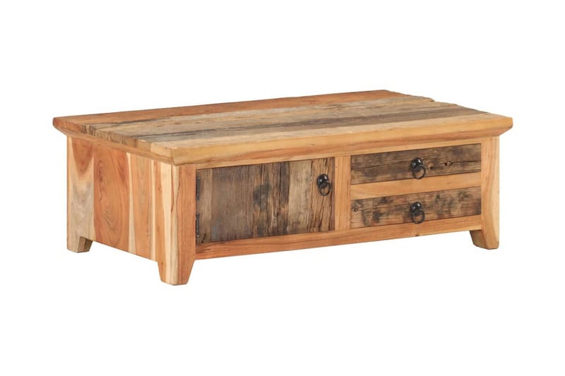 Soffbord 90x50x31 cm massivt återvunnet trä - Brun - Möbler - Vardagsrum - Soffbord & vardagsrumsbord - Soffbord