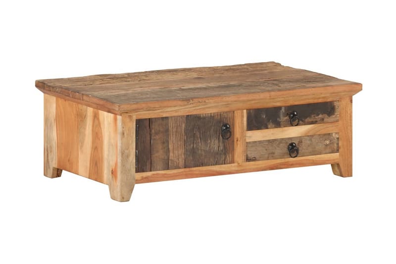 Soffbord 90x50x31 cm massivt återvunnet trä - Brun - Möbler - Vardagsrum - Soffbord & vardagsrumsbord - Soffbord