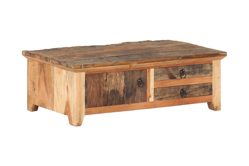 Soffbord 90x50x31 cm massivt återvunnet trä - Brun - Möbler - Vardagsrum - Soffbord & vardagsrumsbord - Soffbord