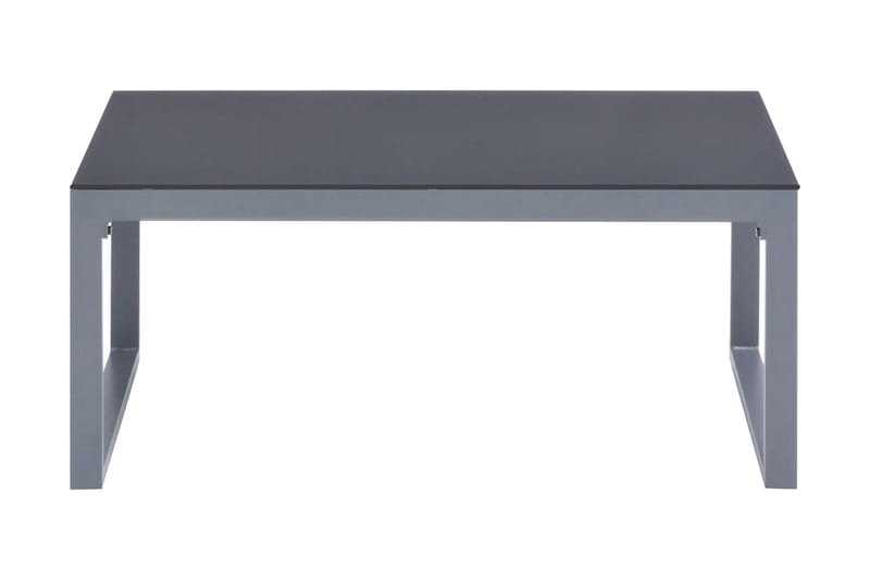 Soffbord 90x50x40 cm aluminium - Grå - Soffbord - Bord