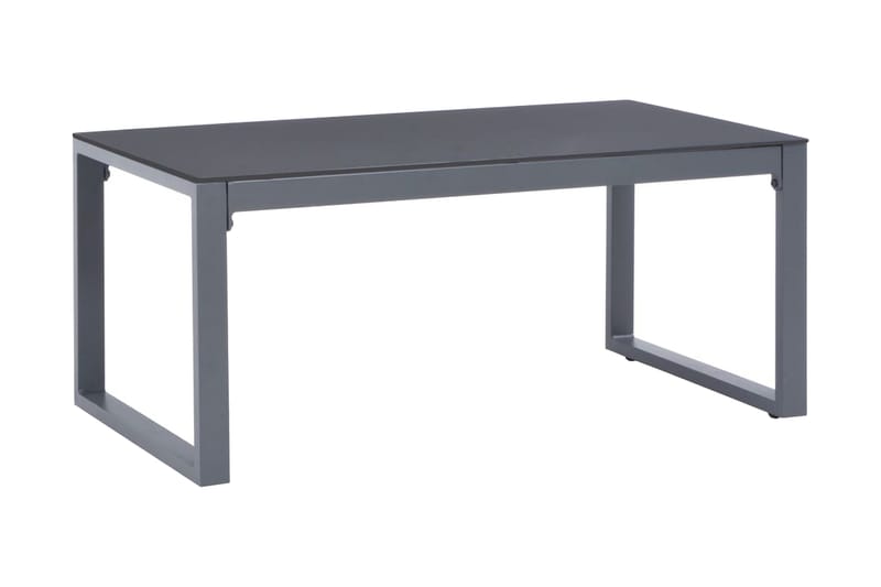 Soffbord 90x50x40 cm aluminium - Grå - Möbler - Vardagsrum - Soffbord & vardagsrumsbord - Soffbord
