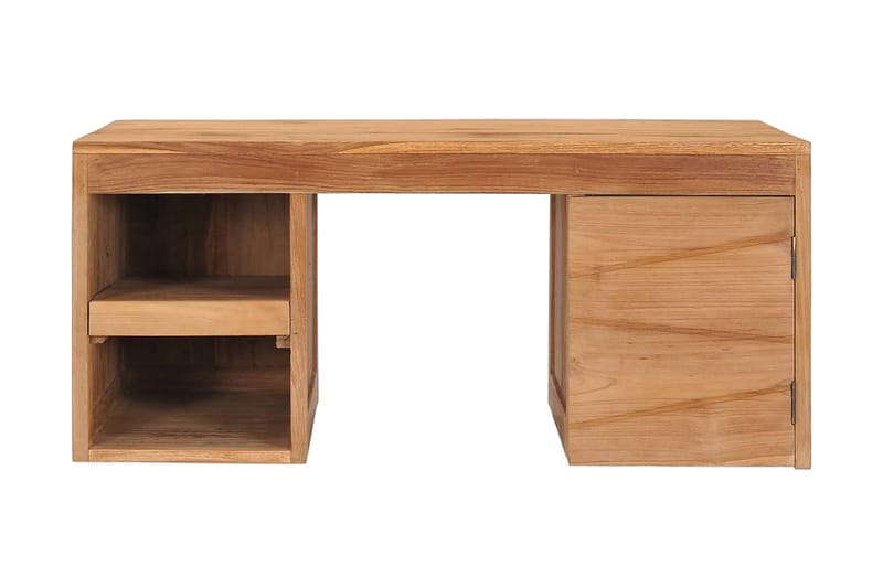 Soffbord 90x50x40 cm massiv teak - Brun - Soffbord - Bord