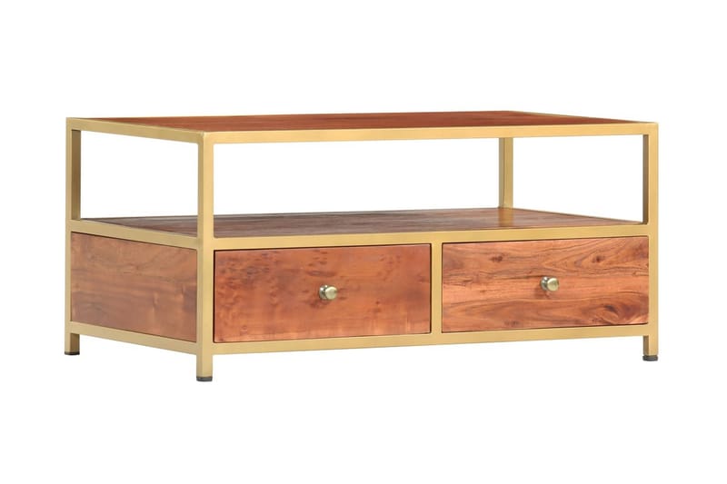 Soffbord 90x50x40 cm massivt akaciaträ - Brun - Möbler - Vardagsrum - Soffbord & vardagsrumsbord - Soffbord