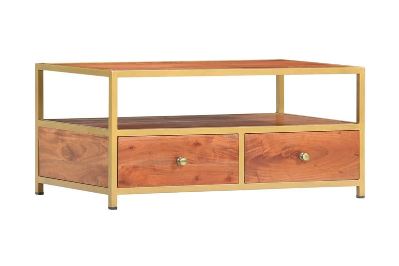 Soffbord 90x50x40 cm massivt akaciaträ - Brun - Möbler - Vardagsrum - Soffbord & vardagsrumsbord - Soffbord