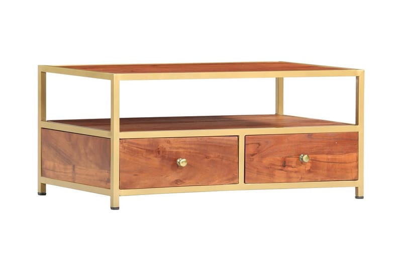 Soffbord 90x50x40 cm massivt akaciaträ - Brun - Möbler - Vardagsrum - Soffbord & vardagsrumsbord - Soffbord