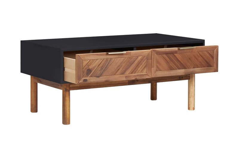 Soffbord 90x50x40 cm massivt akaciaträ och MDF - Brun - Möbler - Vardagsrum - Soffbord & vardagsrumsbord - Soffbord