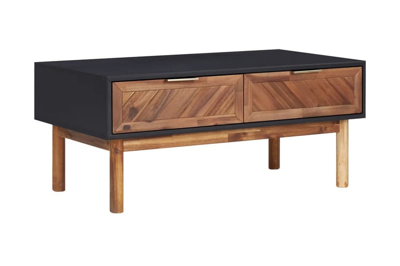 Soffbord 90x50x40 cm massivt akaciaträ och MDF - Brun - Möbler - Vardagsrum - Soffbord & vardagsrumsbord - Soffbord