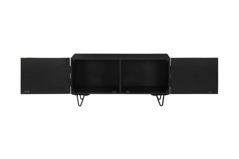 Soffbord 90x50x45 cm massivt mangoträ - Svart - Möbler - Vardagsrum - Soffbord & vardagsrumsbord - Soffbord