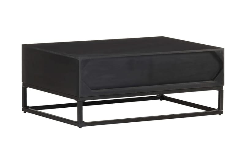 Soffbord 90x60x35 cm massivt mangoträ - Svart - Möbler - Vardagsrum - Soffbord & vardagsrumsbord - Soffbord