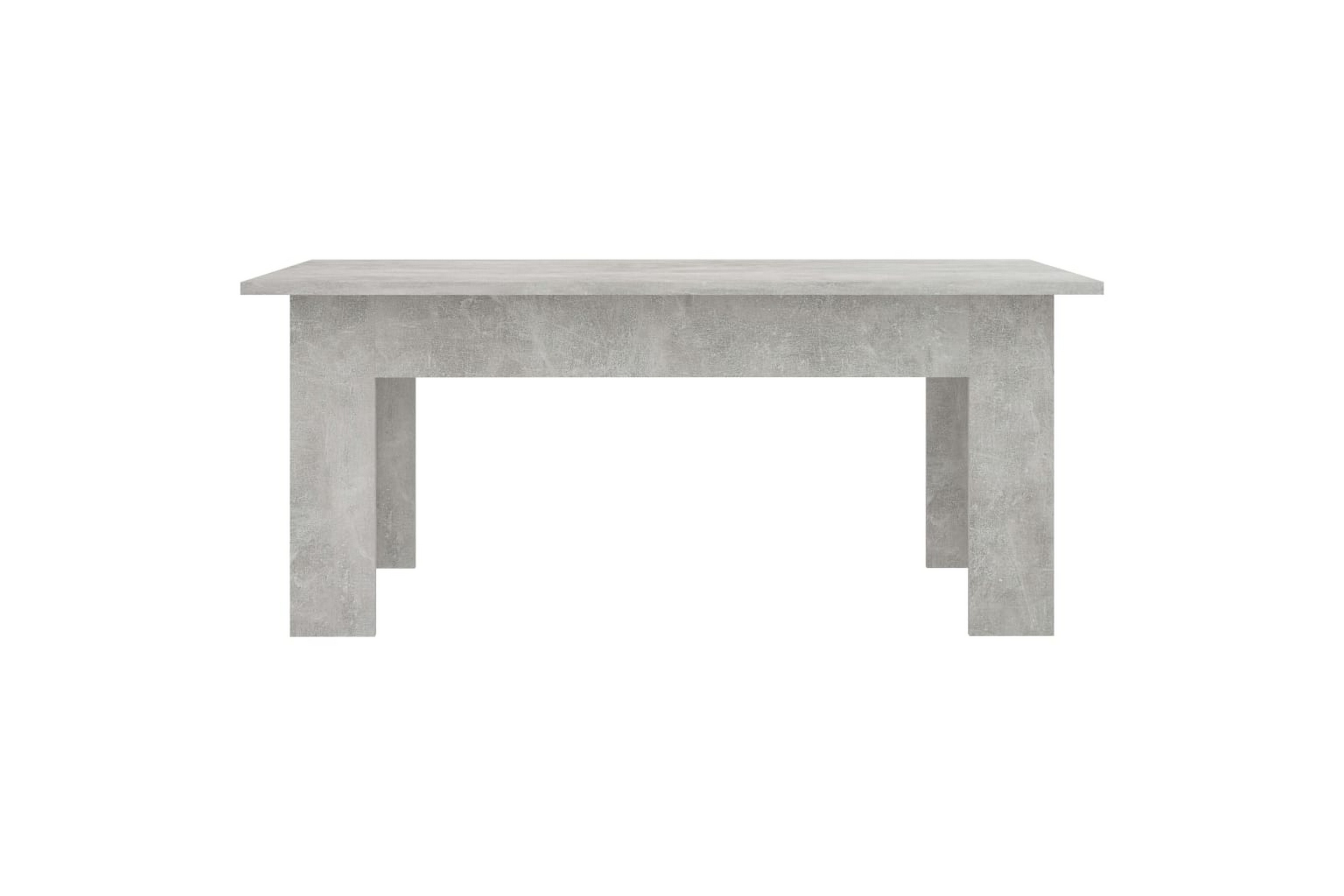 Soffbord betonggrå 100x60x42 cm spånskiva – Grå