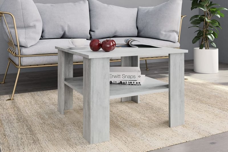 Soffbord betonggrå 60x60x42 cm spånskiva - Betonggrå - Möbler - Vardagsrum - Soffbord & vardagsrumsbord - Soffbord