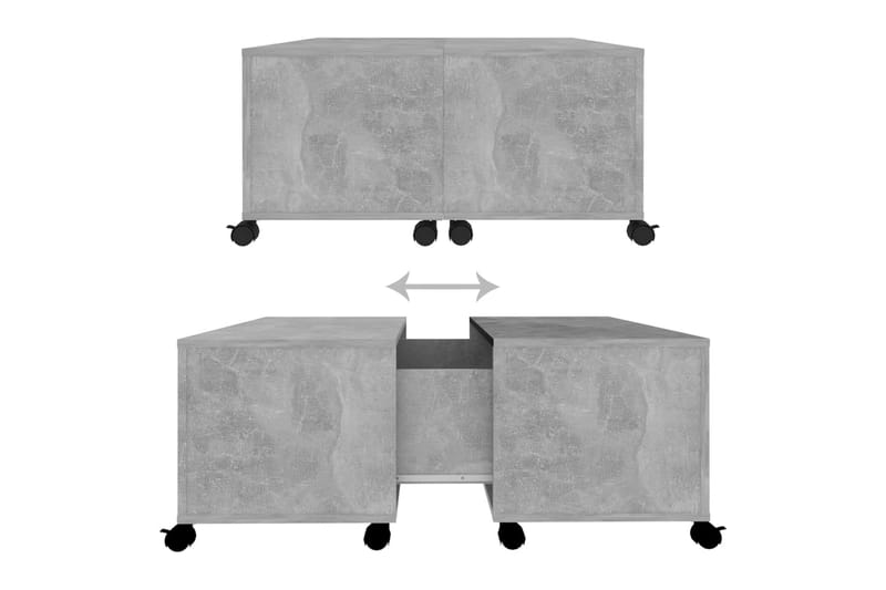 Soffbord betonggrå 75x75x38 cm spånskiva - Grå - Möbler - Vardagsrum - Soffbord & vardagsrumsbord - Soffbord