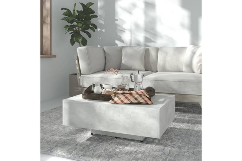 Soffbord betonggrå 85x55x31 cm spånskiva - Grå - Möbler - Vardagsrum - Soffbord & vardagsrumsbord - Soffbord