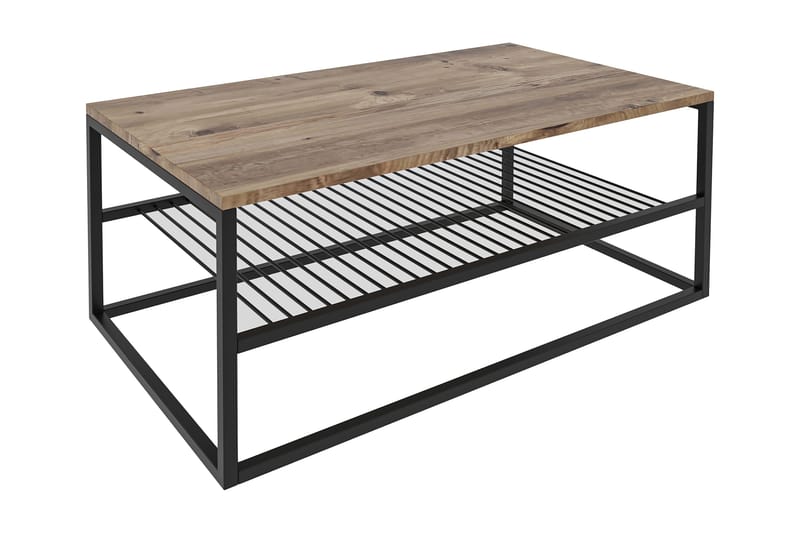 Soffbord Emlak Soffbord 95 cm Svart,Trä/Natur