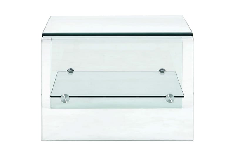 Soffbord genomskinlig 50x45x33 cm härdat glas - Möbler - Vardagsrum - Soffbord & vardagsrumsbord - Soffbord