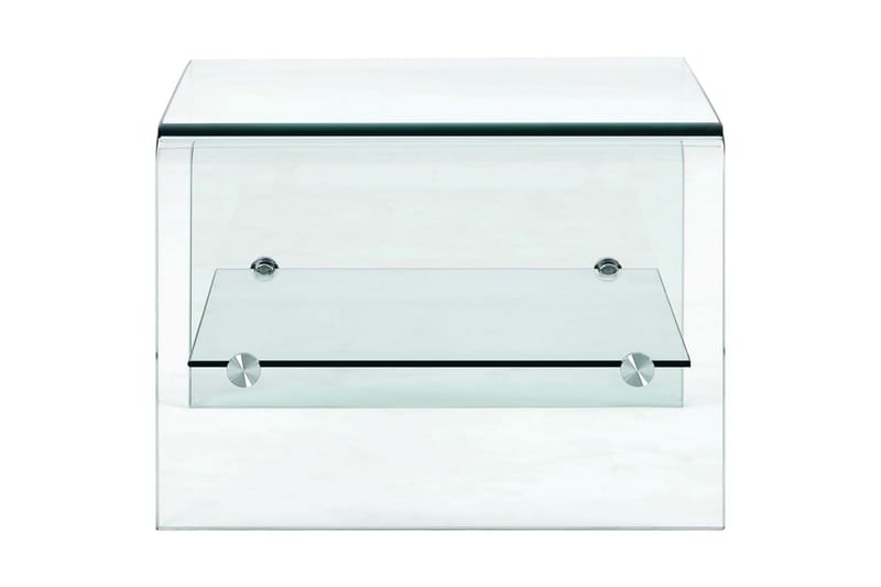 Soffbord genomskinlig 50x45x33 cm härdat glas - Soffbord - Bord