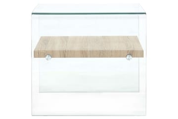 Soffbord genomskinlig 50x50x45 cm härdat glas - Möbler - Vardagsrum - Soffbord & vardagsrumsbord - Soffbord