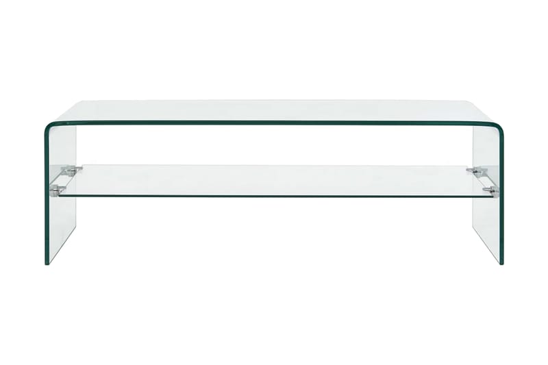 Soffbord genomskinlig 98x45x31 cm härdat glas - Transparent - Bord - Soffbord