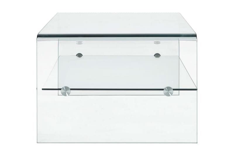 Soffbord genomskinlig 98x45x31 cm härdat glas - Transparent - Bord - Soffbord