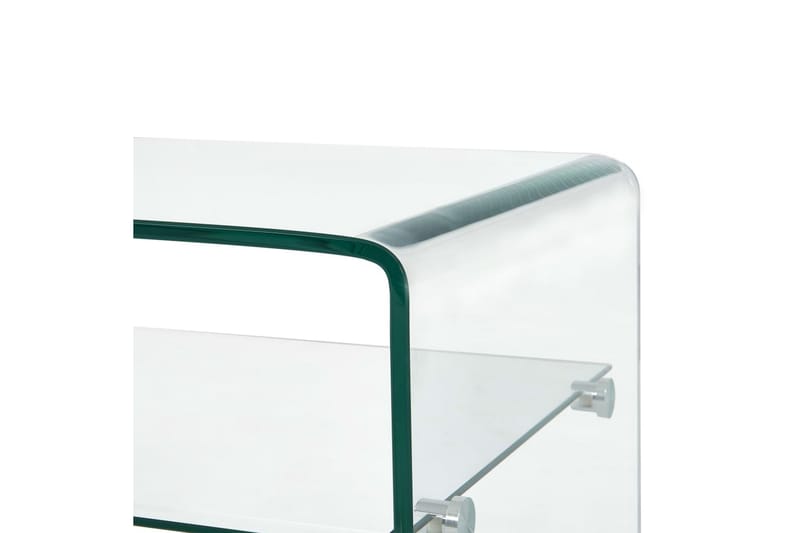 Soffbord genomskinlig 98x45x31 cm härdat glas - Transparent - Bord - Soffbord