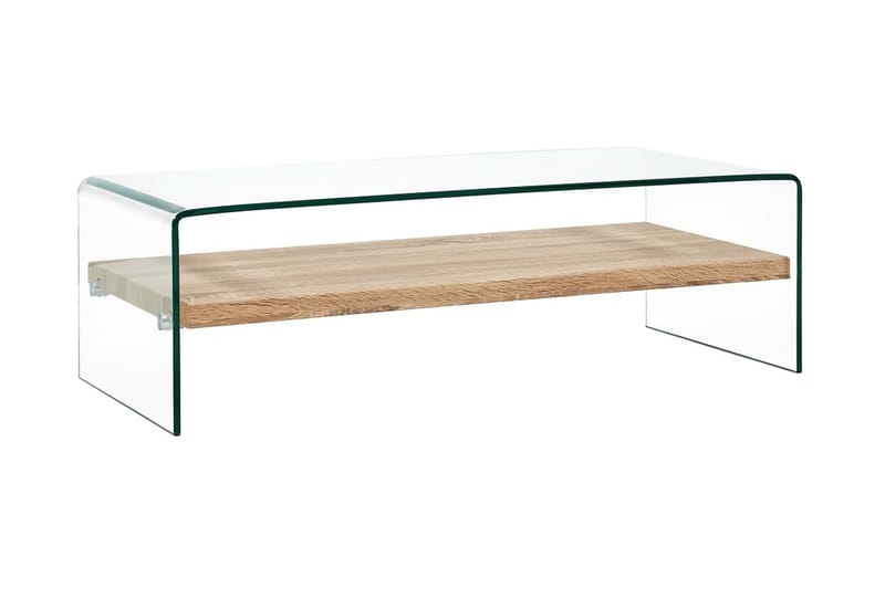 Soffbord genomskinlig 98x45x31 cm härdat glas - Möbler - Vardagsrum - Soffbord & vardagsrumsbord - Soffbord