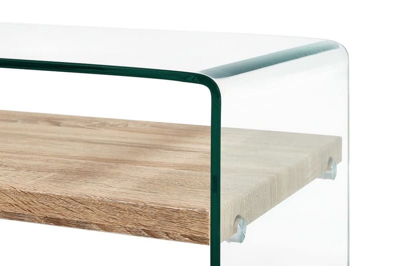 Soffbord genomskinlig 98x45x31 cm härdat glas - Möbler - Vardagsrum - Soffbord & vardagsrumsbord - Soffbord