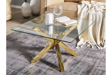 Soffbord genomskinlig/guld STARLIGHT - Guld - Möbler - Vardagsrum - Soffbord & vardagsrumsbord - Soffbord