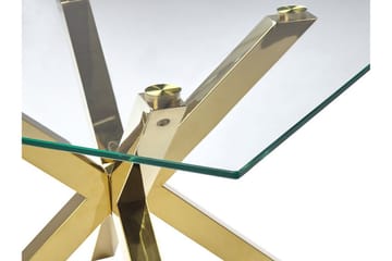 Soffbord genomskinlig/guld STARLIGHT - Guld - Möbler - Vardagsrum - Soffbord & vardagsrumsbord - Soffbord