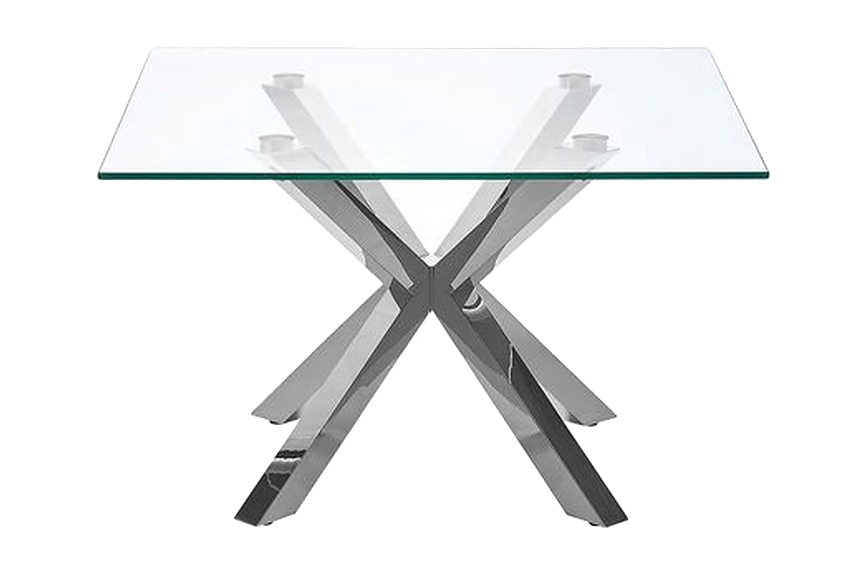 soffbord genomskinlig/silver starlight - silver