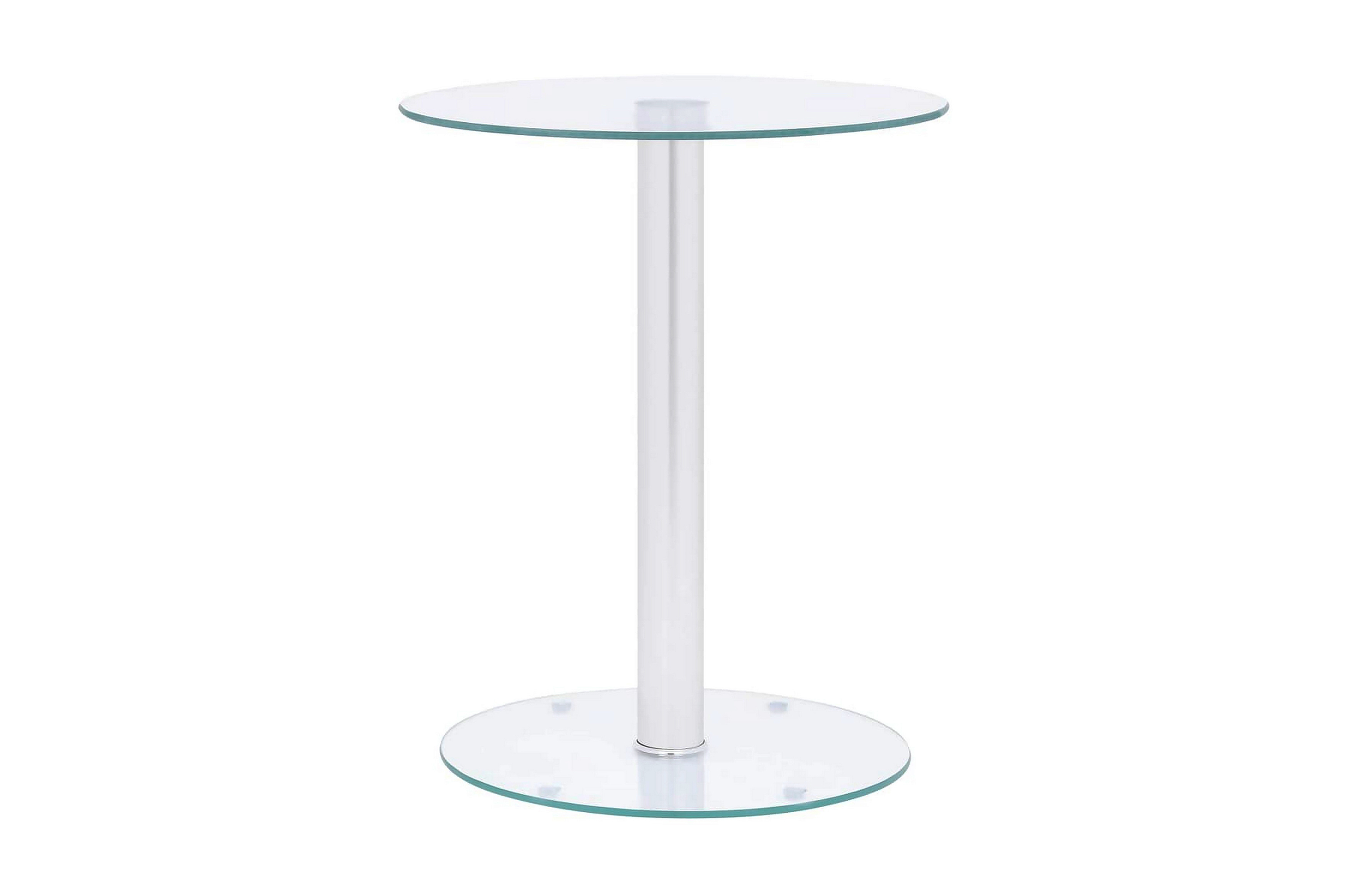Soffbord genomskinligt 40 cm härdat glas –