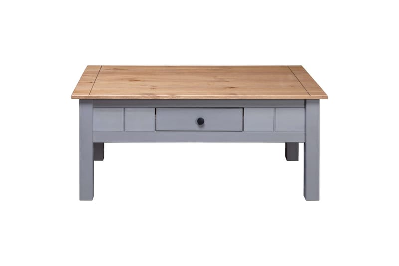 Soffbord grå 100x60x45 cm massiv furu panama - Grå - Soffbord - Bord