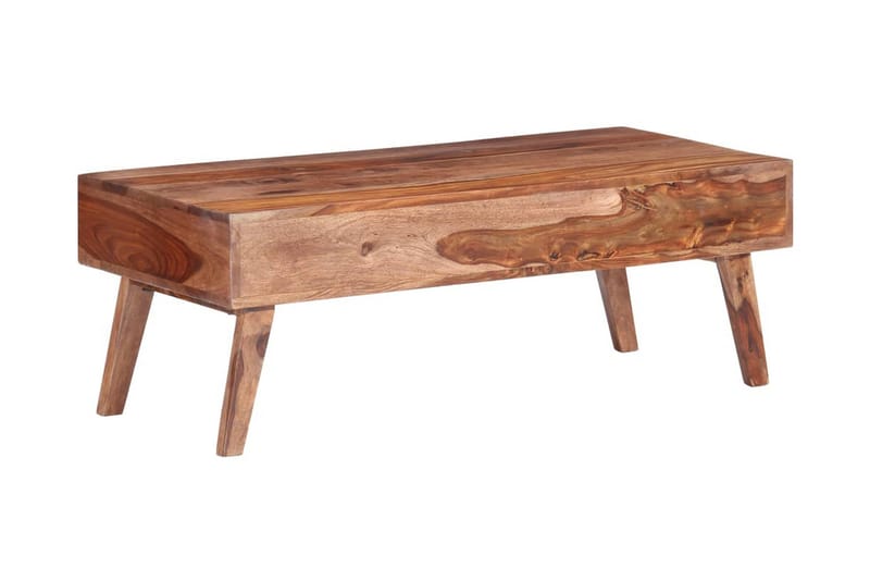 Soffbord grå 110x50x40 cm massivt sheshamträ - Grå - Möbler - Vardagsrum - Soffbord & vardagsrumsbord - Soffbord